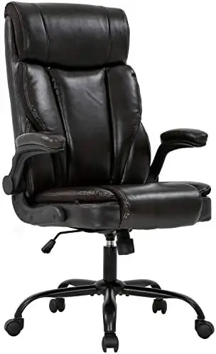 Chair Ergonomic Desk Chair PU Leather Computer Chair with Lumbar Support Flip up Armrest Task Chair Rolling Swivel Executive Cha
Chair Ergonomic Desk Chair PU Leather Computer Chair with Lumbar Support Flip up Armrest Task Chair Rolling Swivel Executive Cha