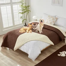 Waterproof Bedspread Pads Non-Slip King Size Bed Sheet Sofa Covers Reusable Kids Pet Dog Cat Urine Mat Bed Mattress Protector