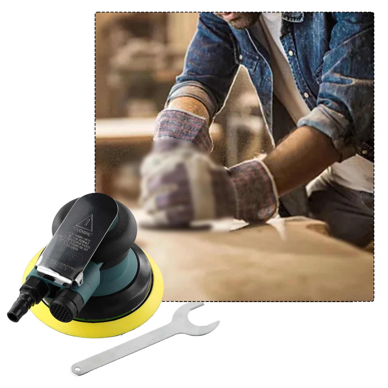 5Inch Pneumatic Grinder Random Orbital Pneumatic Sander Circular Air Polished Grinder Vacuum Eccentric Polishing Machine Tool
5Inch Pneumatic Grinder Random Orbital Pneumatic Sander Circular Air Polished Grinder Vacuum Eccentric Polishing Machine Tool