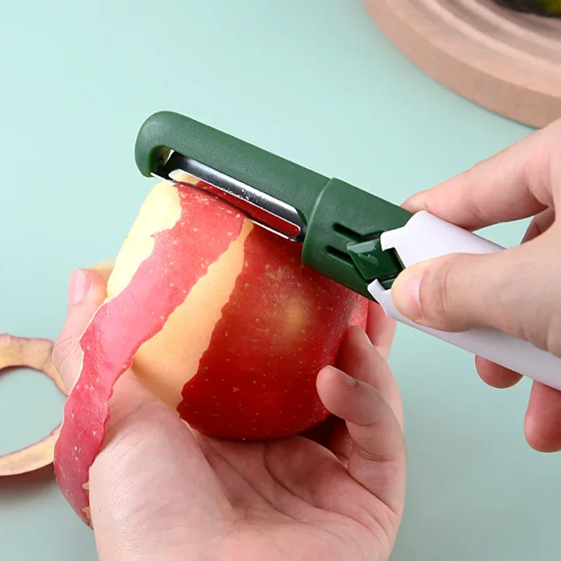 

Peeling knife household scraping, peeling fruit knife 2-in-1 multi-purpose kitchen melon and fruit planer stainless steel peeler
