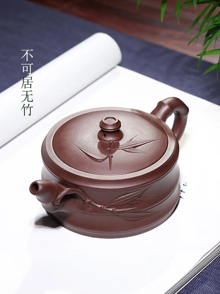 Tibetan Pot World Yixing Purple Sand Pure Handmade Bottom Slot Clear Bamboo Joint Single Household Tea Set
Tibetan Pot World Yixing Purple Sand Pure Handmade Bottom Slot Clear Bamboo Joint Single Household Tea Set
