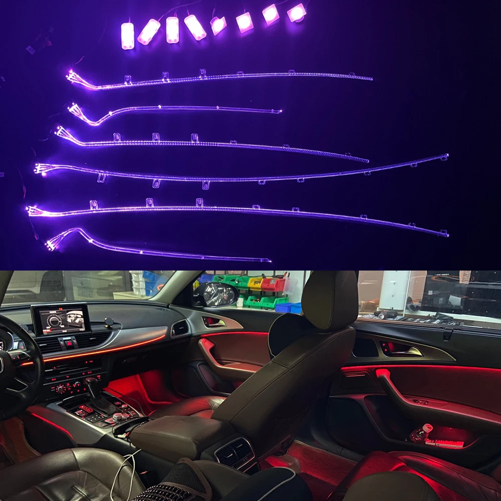 LED Ambient Light Enhancement For Audi A6 C7 Interior Ambient Light Original MINI Control Neon Light
LED Ambient Light Enhancement For Audi A6 C7 Interior Ambient Light Original MINI Control Neon Light