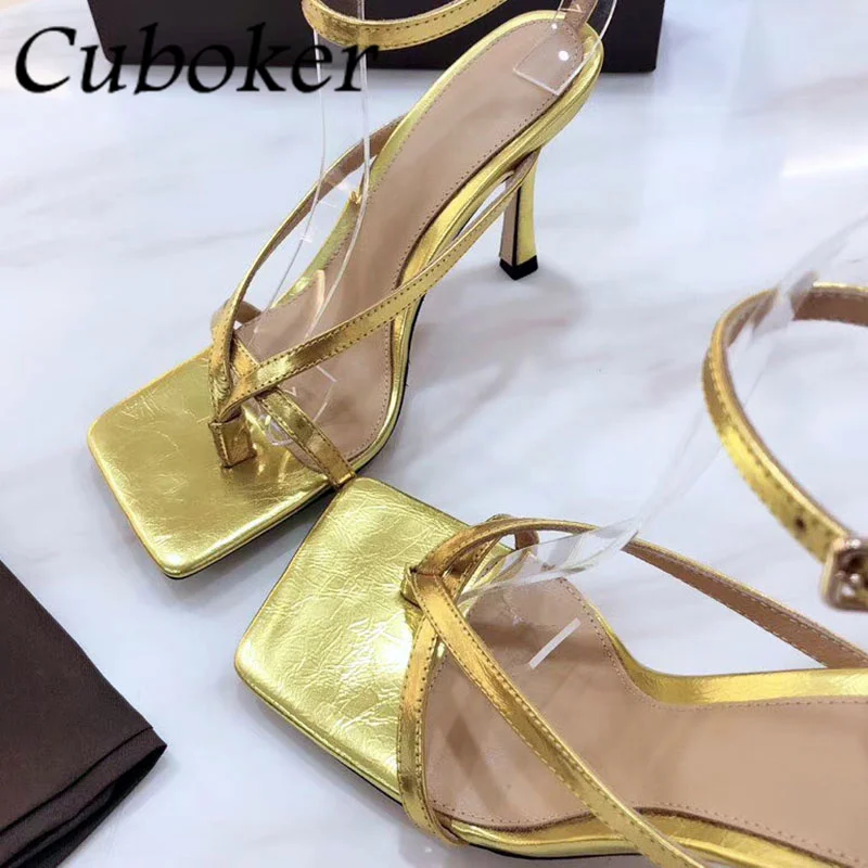

Women Clip Toe Sandals Brand Designer Party Shoes Ladies Pumps Female Summer Runway Sexy Ribbon Shoes Dress Square Toe Slingback