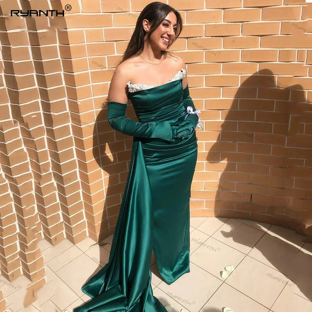 Ryanth Green High Side Slit Party Gown Evening Dresses Long Sleeves Lace Sexy Mermaid Bridal Dress With Train Club Prom Dress
Ryanth Green High Side Slit Party Gown Evening Dresses Long Sleeves Lace Sexy Mermaid Bridal Dress With Train Club Prom Dress