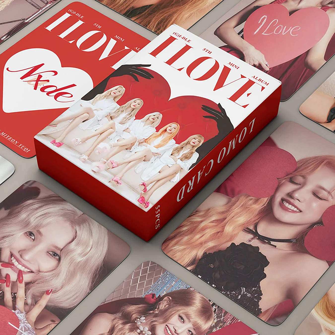 Kpop GIDLE ILOVE INEVER DIE Album Lomo Cards IVE Girls I Burn Photo Card Minnie Postcard Fans Gift 55pcs
Kpop GIDLE ILOVE INEVER DIE Album Lomo Cards IVE Girls I Burn Photo Card Minnie Postcard Fans Gift 55pcs
