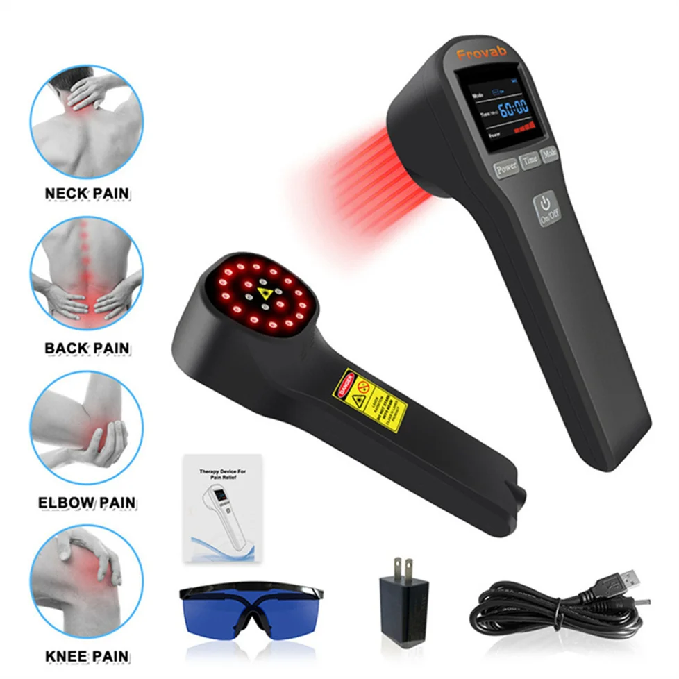 

ZJZK 808nm*4 650nm*16 Cold Low Level Light Laser Therapy Machine for Human Pets Laser Red Light Therapy With Lifetime Warranty