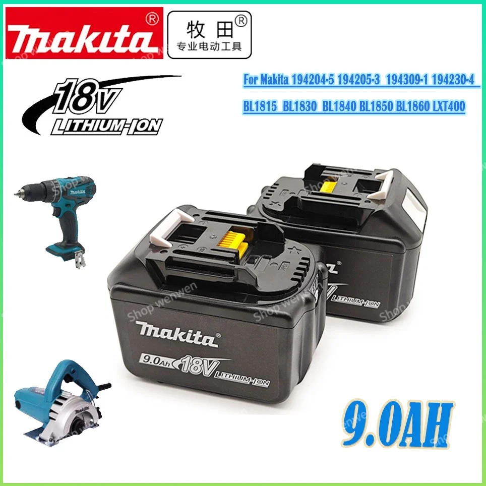 Makita Original Replacement 18V 9.0Ah Battery BL1830B BL1840 BL1840B BL1850 BL1850B Rechargeable Battery LED Indicator
Makita Original Replacement 18V 9.0Ah Battery BL1830B BL1840 BL1840B BL1850 BL1850B Rechargeable Battery LED Indicator