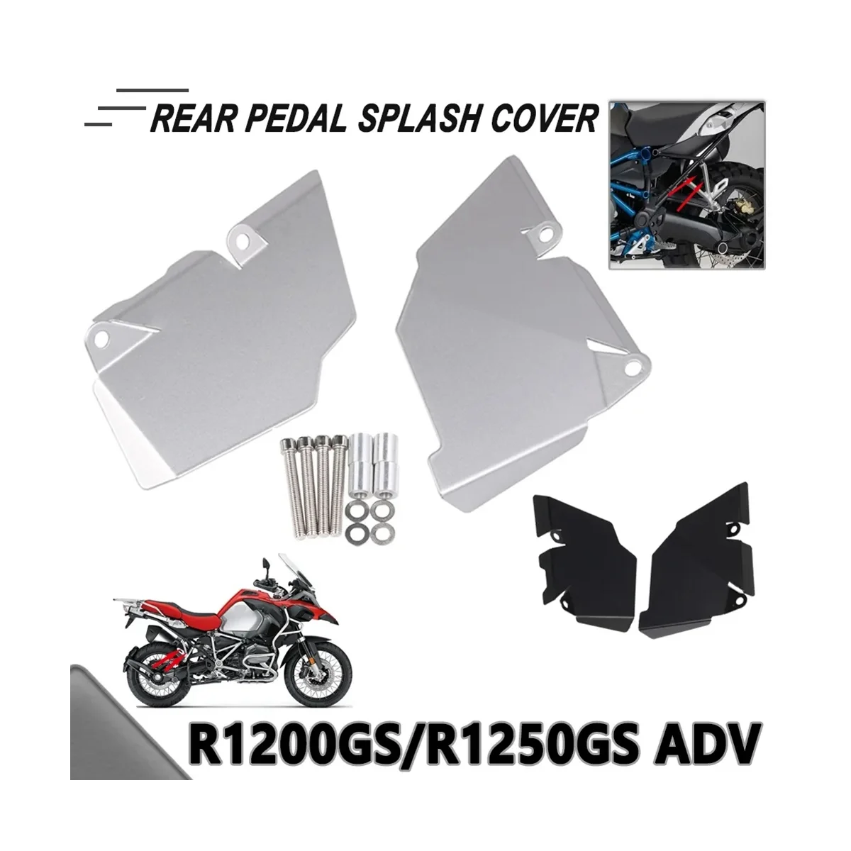 Крышка грязезащитного щита для задних педалей R1200GS R1250GS Adventure R 1250 GS R 1200GS
Крышка грязезащитного щита для задних педалей R1200GS R1250GS Adventure R 1250 GS R 1200GS