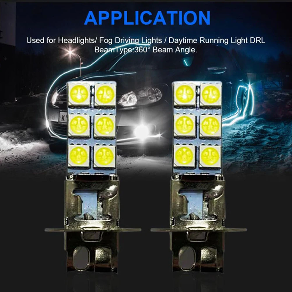2pcs H3-12SMD-5050chip LED Fog Driving Light Bulbs Conversion Kit High Brightness White Fog-Lamp 360° Lighting 6000K 1000LM
2pcs H3-12SMD-5050chip LED Fog Driving Light Bulbs Conversion Kit High Brightness White Fog-Lamp 360° Lighting 6000K 1000LM