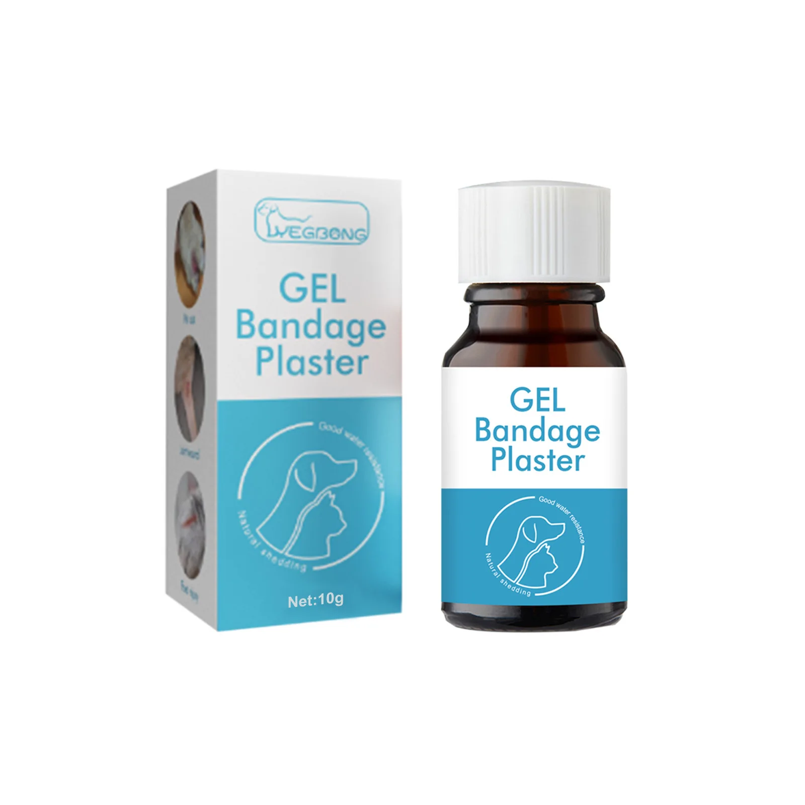 10g Pet Dogs and Cats GEL Bandage Plaster Waterproof Prevent Wound Infection Natural Shedding for Small Wounds,abrasions,cuts
10g Pet Dogs and Cats GEL Bandage Plaster Waterproof Prevent Wound Infection Natural Shedding for Small Wounds,abrasions,cuts