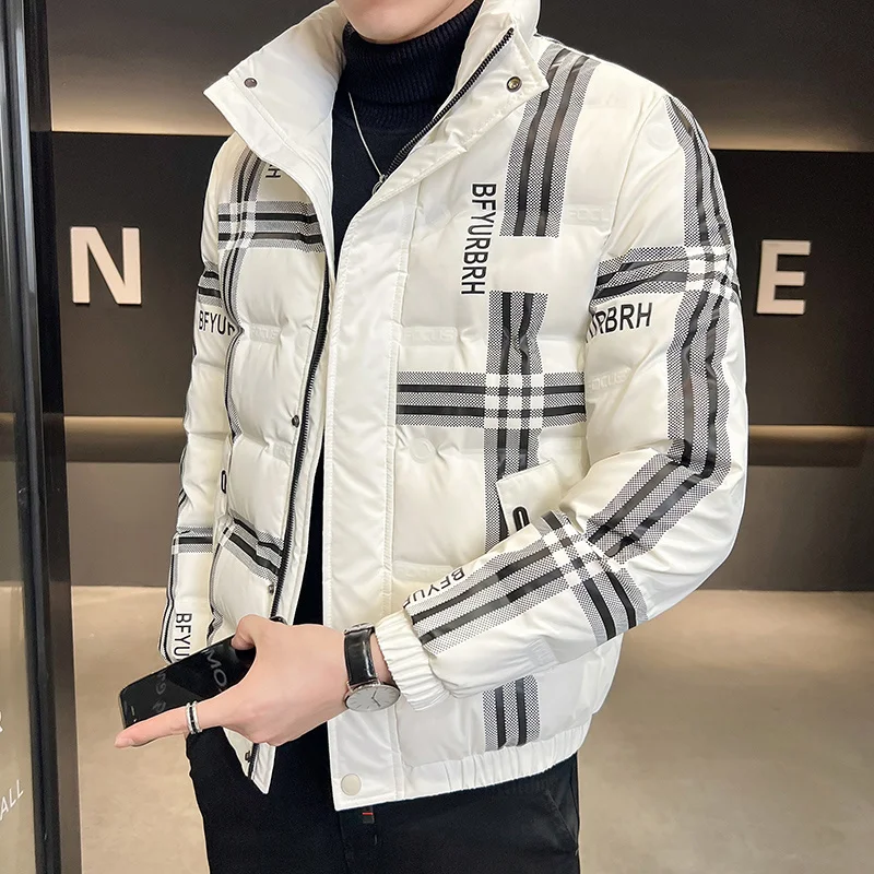 New Arrival Winter Short Print Down Jacket Korean Harajuku Fashion Stand Collar Thick(Winter) Warm Men Down Coats
New Arrival Winter Short Print Down Jacket Korean Harajuku Fashion Stand Collar Thick(Winter) Warm Men Down Coats