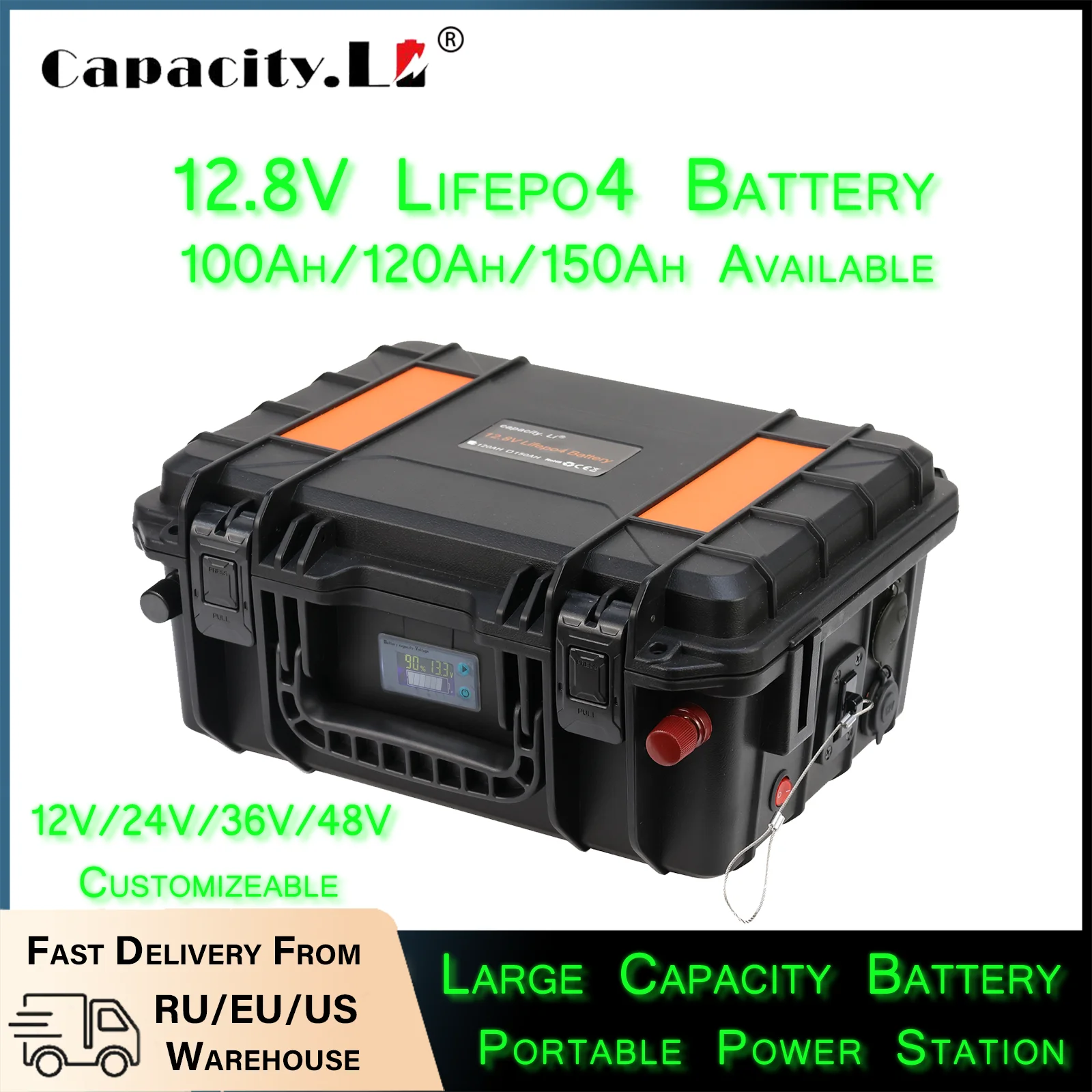 12V 100Ah 150Ah Large Capacity LiFePO4 Battery Packs with BMS Waterproof Suitcase Battery for Outdoor Power Supply 12V DC Output
12V 100Ah 150Ah Large Capacity LiFePO4 Battery Packs with BMS Waterproof Suitcase Battery for Outdoor Power Supply 12V DC Output