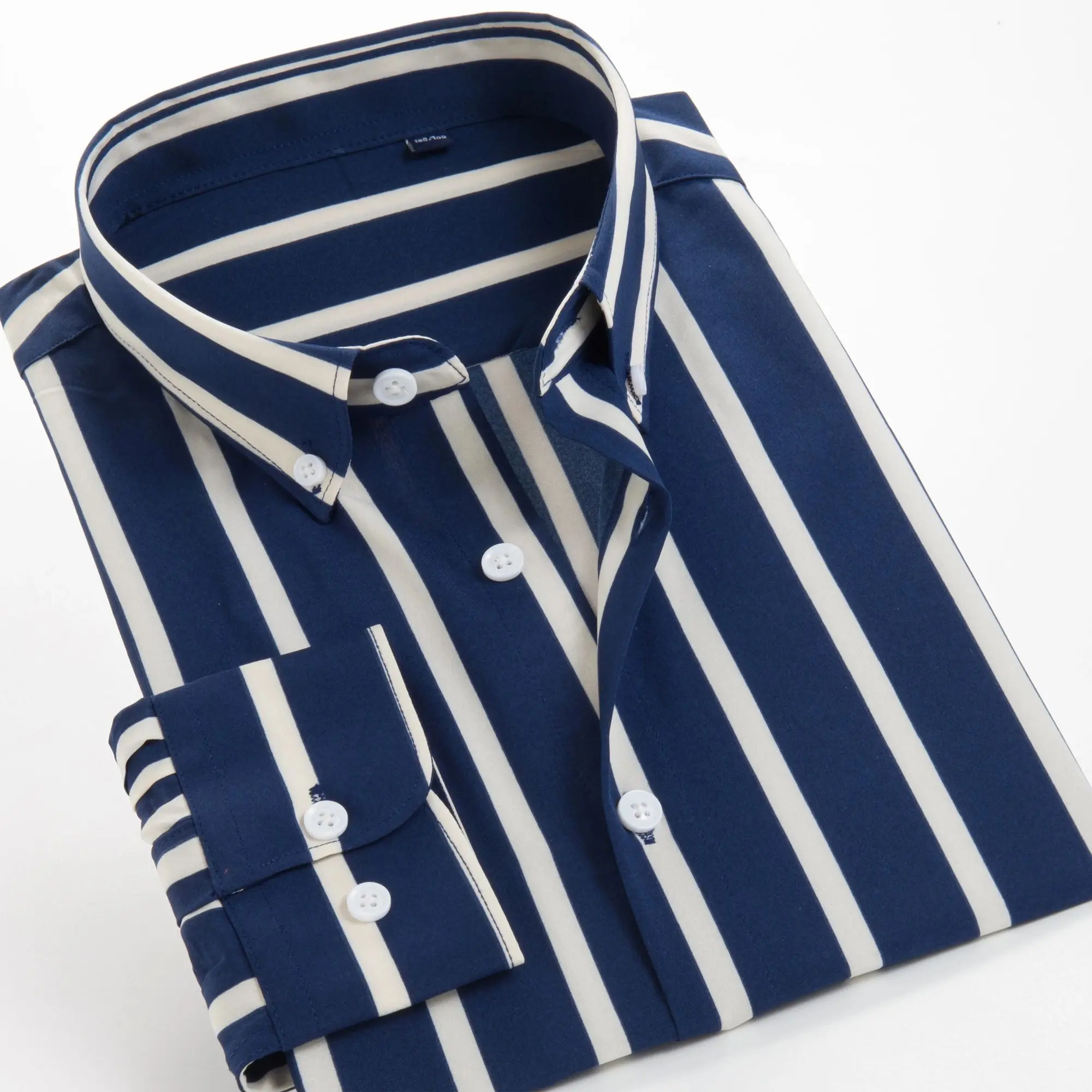 

Рубашка мужская с длинным рукавом, свободная стрейчевая Блуза в полоску, в стиле смарт-кэжуал, деловой стиль, большие размеры 10XL 9XL 8XL 7XL, осень