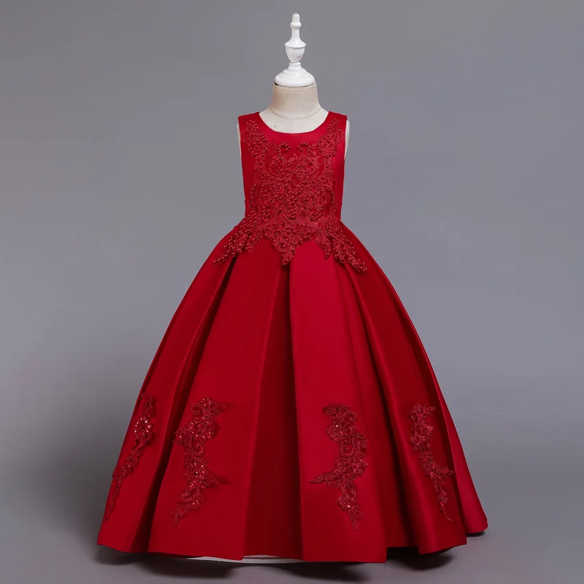 Kids Party Dress For Girls Wedding Bridesmaid Birthday Dresses Children Stain Embroidery Flower Girl Princess Dresses Prom Gown
Kids Party Dress For Girls Wedding Bridesmaid Birthday Dresses Children Stain Embroidery Flower Girl Princess Dresses Prom Gown