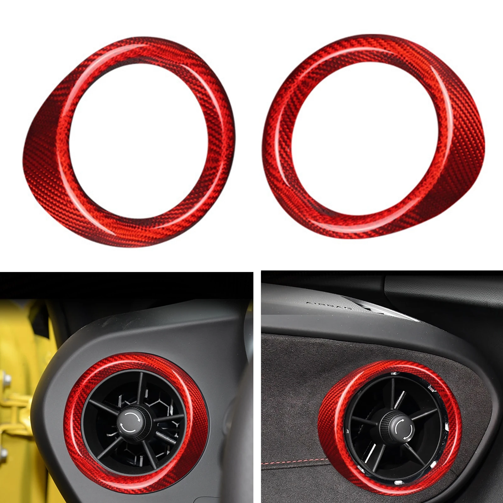 For Chevrolet Camaro 2016-2023 Air Vent Outlet Cover Trim Red Black Carbon Fiber Dashboard Side Turbine Frame Turbo Strip Bezel
For Chevrolet Camaro 2016-2023 Air Vent Outlet Cover Trim Red Black Carbon Fiber Dashboard Side Turbine Frame Turbo Strip Bezel