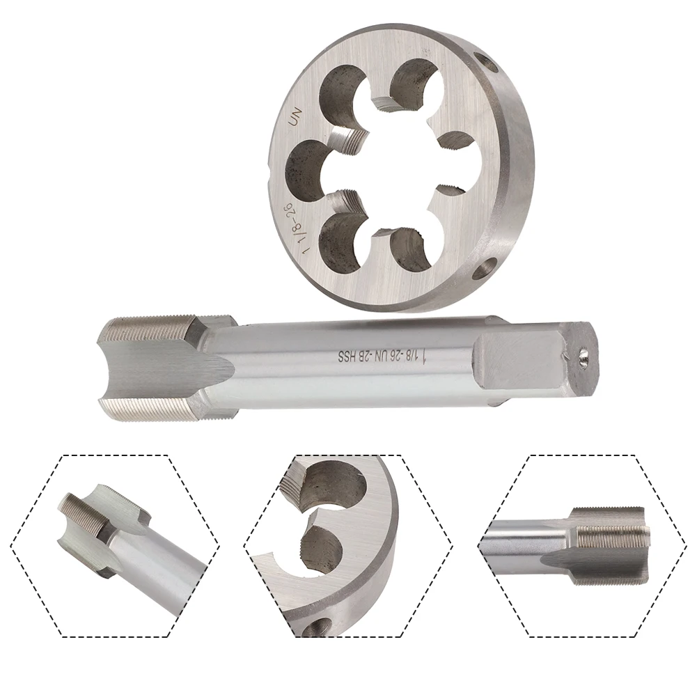 Machine Tap And Die HSS 1-1/8inch 26TPI Straight Flute Right Hand UN Pipe Metric Thread For Metalworking Repairing Hand Tools
Machine Tap And Die HSS 1-1/8inch 26TPI Straight Flute Right Hand UN Pipe Metric Thread For Metalworking Repairing Hand Tools
