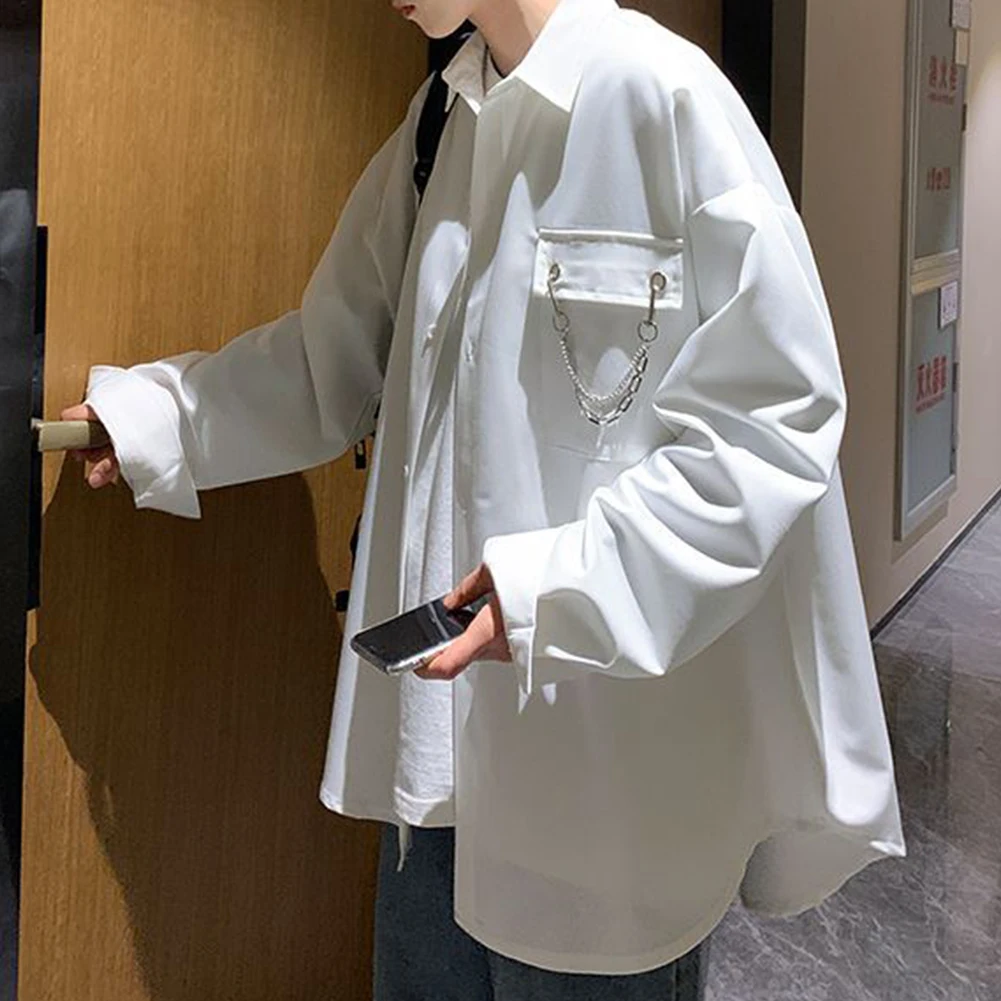 Male Coat Shirt Classic Comfortable Long Sleeves Loose Mens Shirt Pocket Soft Solid Stylish Top Breathable Button
Male Coat Shirt Classic Comfortable Long Sleeves Loose Mens Shirt Pocket Soft Solid Stylish Top Breathable Button