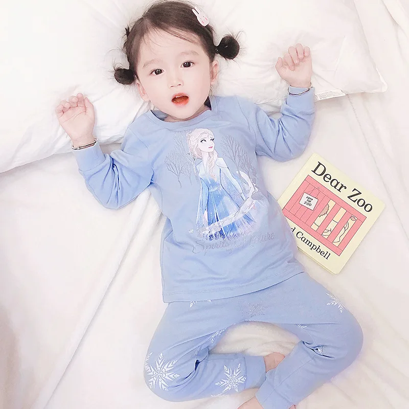 Children's Pajamas Cotton Set Baby Girl Toddler Cartoon Aisha Costume Girl Cute Fashion Princess Long Sleeve Home Elsa Sets
Children's Pajamas Cotton Set Baby Girl Toddler Cartoon Aisha Costume Girl Cute Fashion Princess Long Sleeve Home Elsa Sets