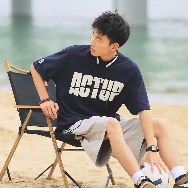 Heavy cotton letter split printed t-shirt men trendy high street loose and versatile boys short sleeved T-shirt harajuku y2k top
Heavy cotton letter split printed t-shirt men trendy high street loose and versatile boys short sleeved T-shirt harajuku y2k top