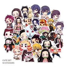 50 Sheets/set Demon Slayer Stickers Kawaii Anime Luggage Trolley Case Sticker for Notebook Pencil Case Cute Student Stationery
50 Sheets/set Demon Slayer Stickers Kawaii Anime Luggage Trolley Case Sticker for Notebook Pencil Case Cute Student Stationery