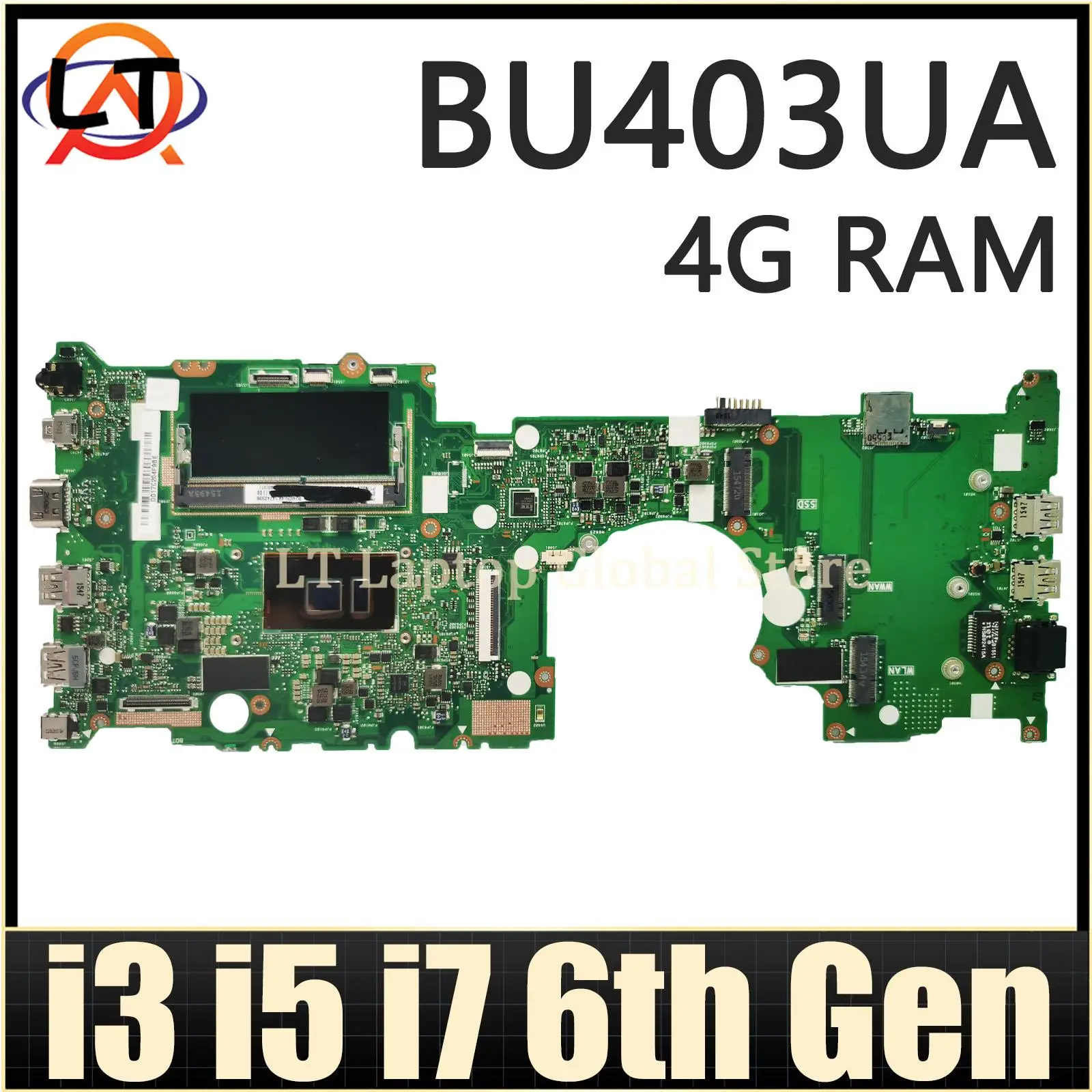 BU403UA Mainboard For ASUS ASUS PRO B8430UA P5430UA BU403U PU403UA Laptop Motherboard 4GB-RAM I3 I5 I7 6th Gen CPU
BU403UA Mainboard For ASUS ASUS PRO B8430UA P5430UA BU403U PU403UA Laptop Motherboard 4GB-RAM I3 I5 I7 6th Gen CPU