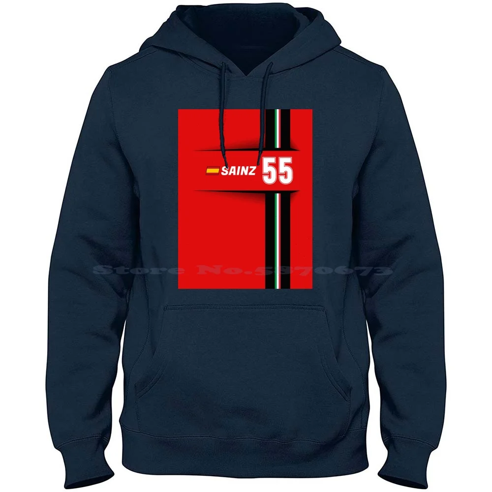 

2021-#55 Sainz 100% Cotton Hoodie Motorsport Carlos Sainz Jr Spain Cars Racing Driver