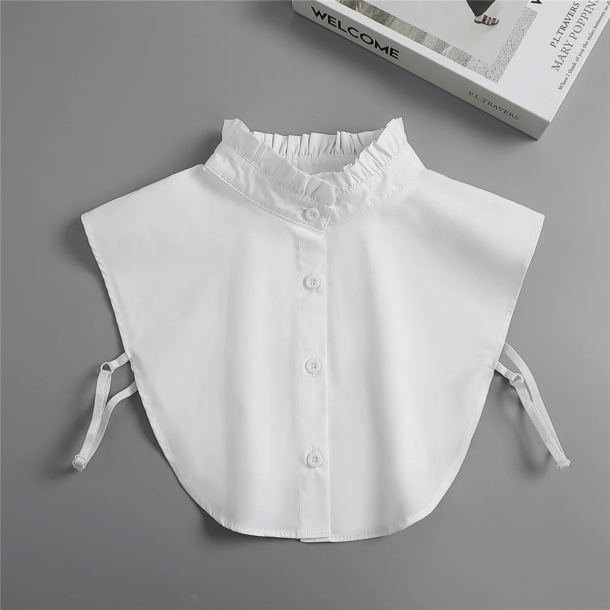 Sweater Stand Ruffle Shirt Fake Collar for Women White Detachable False Collar Lapel Sweater Blouse Top Removable Faux Collars
Sweater Stand Ruffle Shirt Fake Collar for Women White Detachable False Collar Lapel Sweater Blouse Top Removable Faux Collars