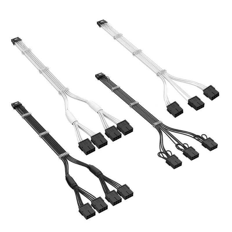 PCI-e 5.0 Extension Cable 16 Pin(12+4) Male to PCIE 3/4x8Pin(6+2) Female Sleeved Extension Cable 18AWG Cable for 3090Ti
PCI-e 5.0 Extension Cable 16 Pin(12+4) Male to PCIE 3/4x8Pin(6+2) Female Sleeved Extension Cable 18AWG Cable for 3090Ti