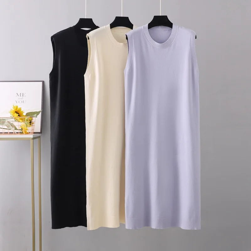 Women Summer Knitting Sundress Straight Dress Loose Sleveless Long Dress Celmia 2023 New Casual Loose Knit Midi Vestido
Women Summer Knitting Sundress Straight Dress Loose Sleveless Long Dress Celmia 2023 New Casual Loose Knit Midi Vestido