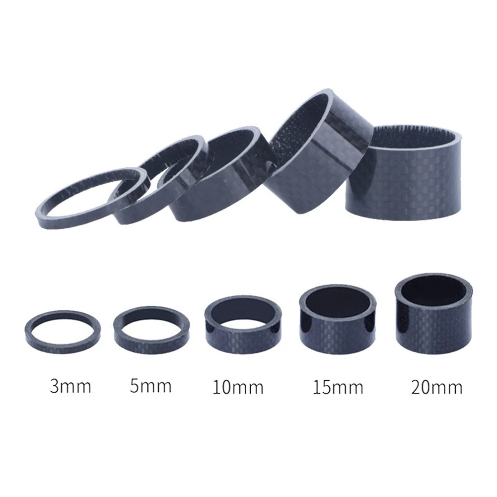 5 PCS Carbon Fiber Bicycle Fork Gaskets Stem Spacers Raise Handlebar Rings MTB Road Bike Accessories For 28.6mm Fork
5 PCS Carbon Fiber Bicycle Fork Gaskets Stem Spacers Raise Handlebar Rings MTB Road Bike Accessories For 28.6mm Fork