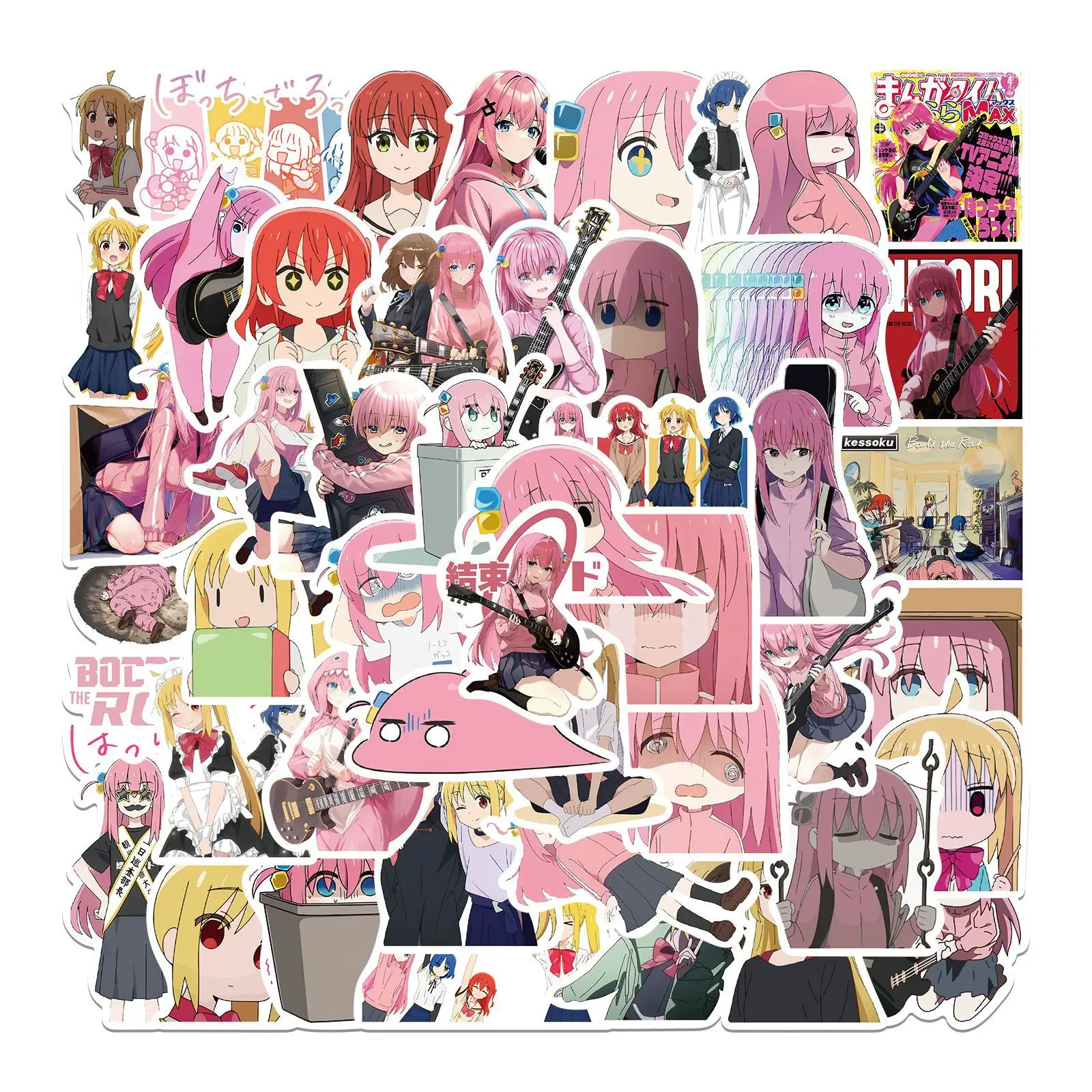 50PCS/Set Anime BOCCHI THE ROCK! Stickers Toy for Kids Toy DIY Motorcycle Helmet Phone Skateboard Cartoon Decal Sticker Packs
50PCS/Set Anime BOCCHI THE ROCK! Stickers Toy for Kids Toy DIY Motorcycle Helmet Phone Skateboard Cartoon Decal Sticker Packs