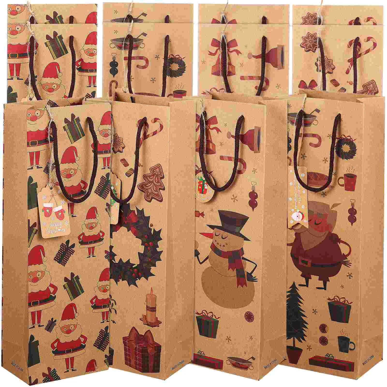 Christmas Gift Kraft Bags With Handles Tote Tag Decore Bottle Carrier Paper Bolsas Navidad Para
Christmas Gift Kraft Bags With Handles Tote Tag Decore Bottle Carrier Paper Bolsas Navidad Para