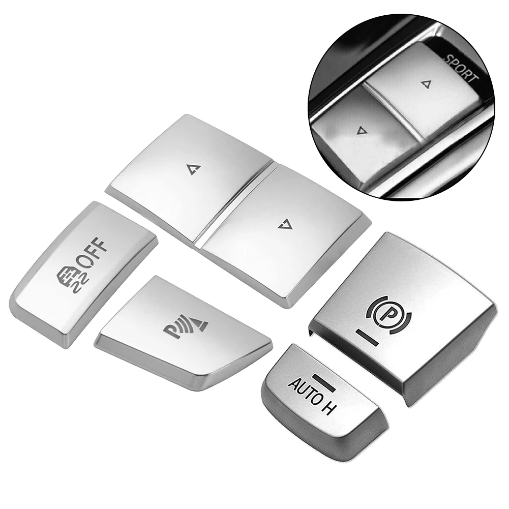 5pcs Switch P Button Cover Cap Handbrake Gear Shift Panel Side ABS Silver For BMW 5 6 Series X3 X4 F06 F07 F10 Scratch-Resistant
5pcs Switch P Button Cover Cap Handbrake Gear Shift Panel Side ABS Silver For BMW 5 6 Series X3 X4 F06 F07 F10 Scratch-Resistant