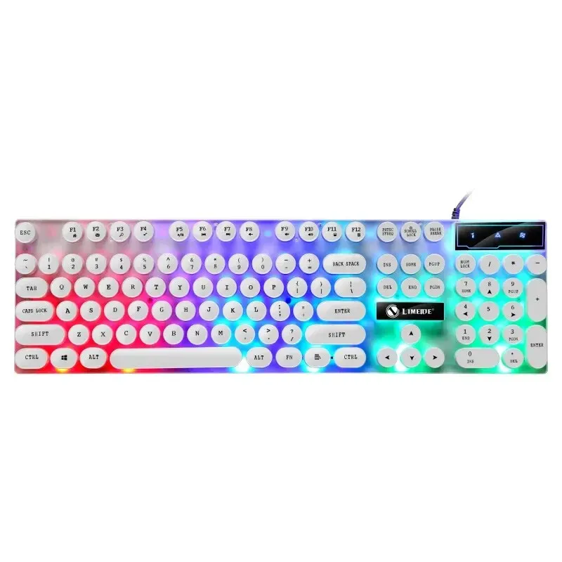 Limag Gtx300 Vintage Punk Style Keyboard Mouse Combo Backlight Gaming Usb Wired Floating Key Mouse Suit Limag Gtx300 Vintage Punk Style Keyboard Mouse Combo Backlight Gaming Usb Wired Floating Key Mouse Suit