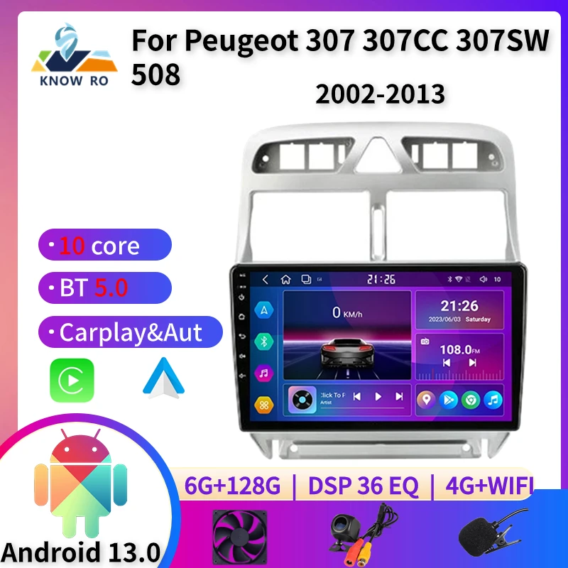 KNOWRO 10 Core Android 13 For Peugeot 307 307CC 307SW 508 2002 - 2013 Carplay Auto QLED DSP GPS 4G Audio Multimedia Player 2 DIN
KNOWRO 10 Core Android 13 For Peugeot 307 307CC 307SW 508 2002 - 2013 Carplay Auto QLED DSP GPS 4G Audio Multimedia Player 2 DIN