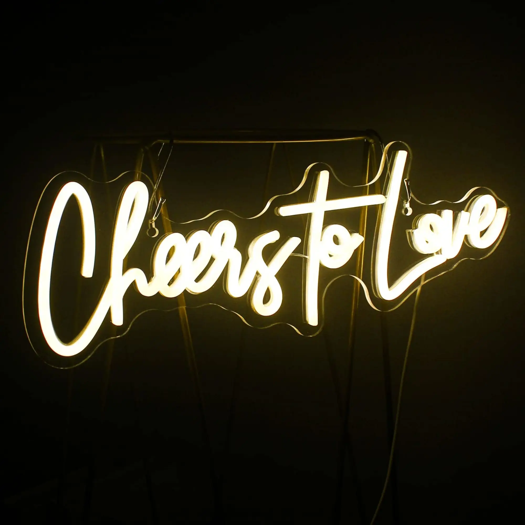 Cheers to Love Neon Sign LED Neon Light Sign for Wall Decor Wedding Party, Living Room, Bar, Pub, Hotel, Bedroom, Valentines Day
Cheers to Love Neon Sign LED Neon Light Sign for Wall Decor Wedding Party, Living Room, Bar, Pub, Hotel, Bedroom, Valentines Day