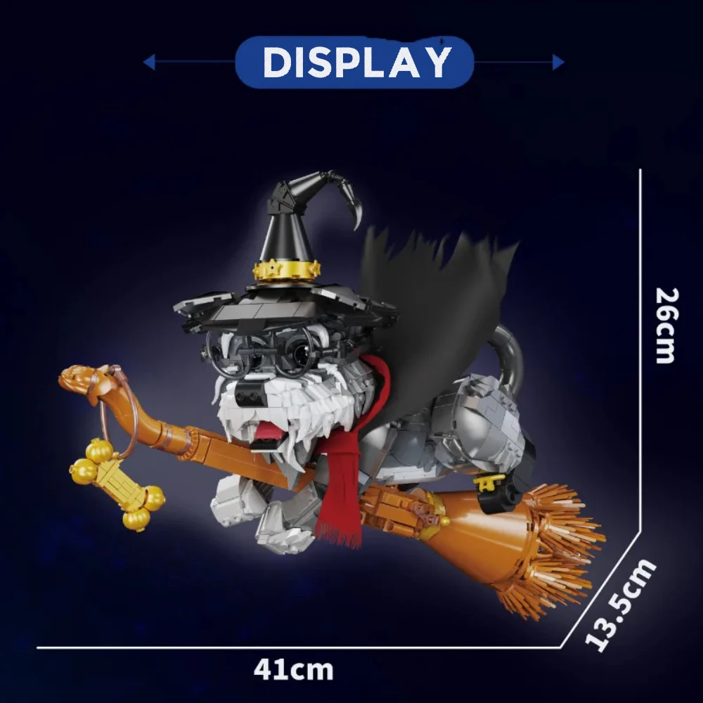 Creative 1298pcs MOC Magic Dog Building Block Magic School Wizardry Pet Anime Cartoon Animal Assemble Bricks Toys Gift Adult Creative 1298pcs MOC Magic Dog Building Block Magic School Wizardry Pet Anime Cartoon Animal Assemble Bricks Toys Gift Adult