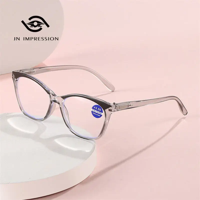 New Fashion Cat Eye Eyebrow Pattern Anti-blue Light Presbyopia Glasses Female Reading Glasses HD Transparent Plus Glasses
New Fashion Cat Eye Eyebrow Pattern Anti-blue Light Presbyopia Glasses Female Reading Glasses HD Transparent Plus Glasses