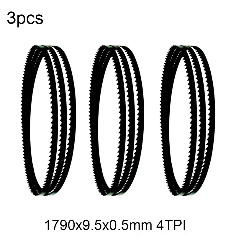 3pcs Bandsaw Blades 1790mm*9.5mm*0.5mm 4TPI Woodworking Tools Accessories Wood Cutting Accept customization
3pcs Bandsaw Blades 1790mm*9.5mm*0.5mm 4TPI Woodworking Tools Accessories Wood Cutting Accept customization