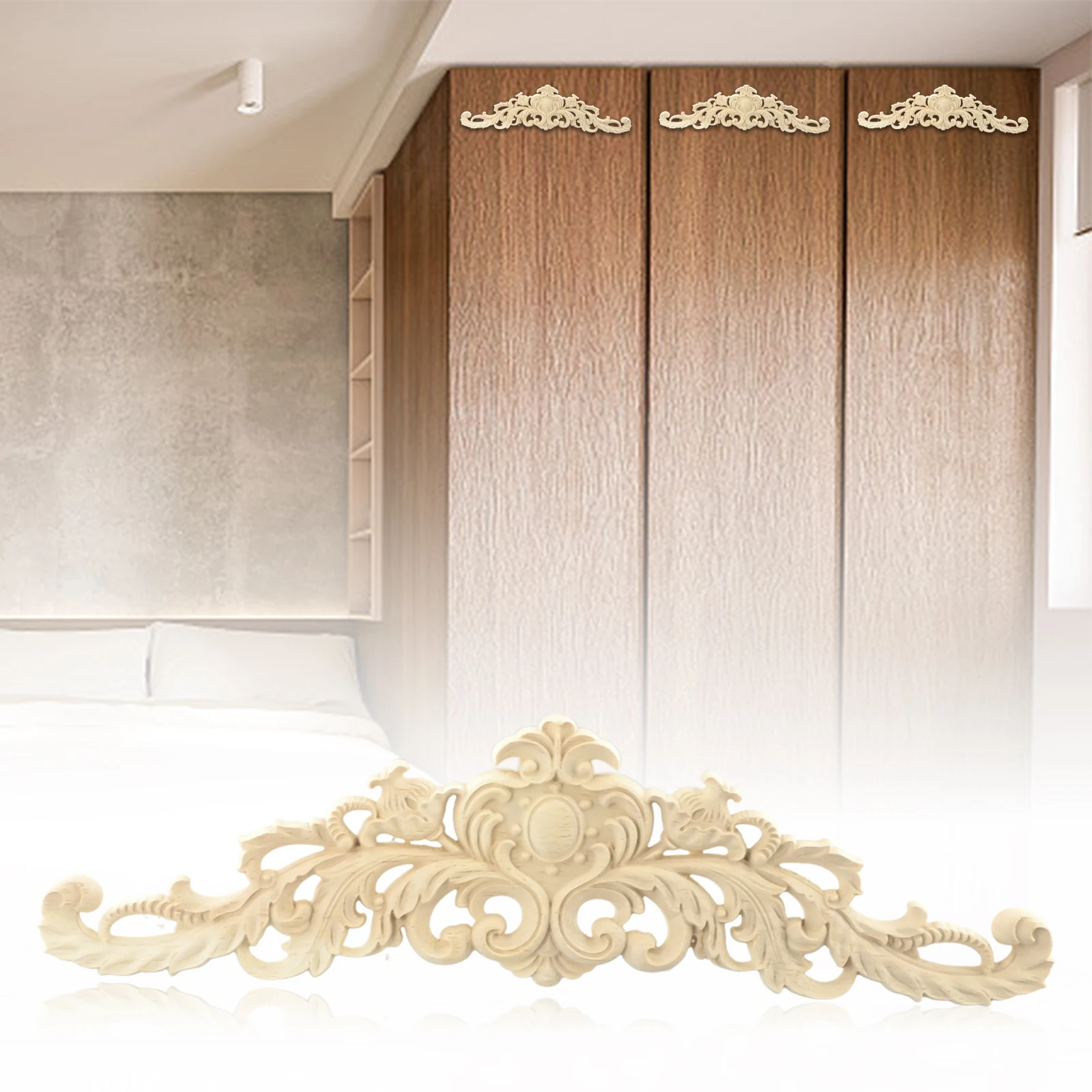 Wooden Carved Applique DIY Decor Furniture Unpainted Mouldings Home Crafts For Walls Cabinets Casement Mirrors
Wooden Carved Applique DIY Decor Furniture Unpainted Mouldings Home Crafts For Walls Cabinets Casement Mirrors