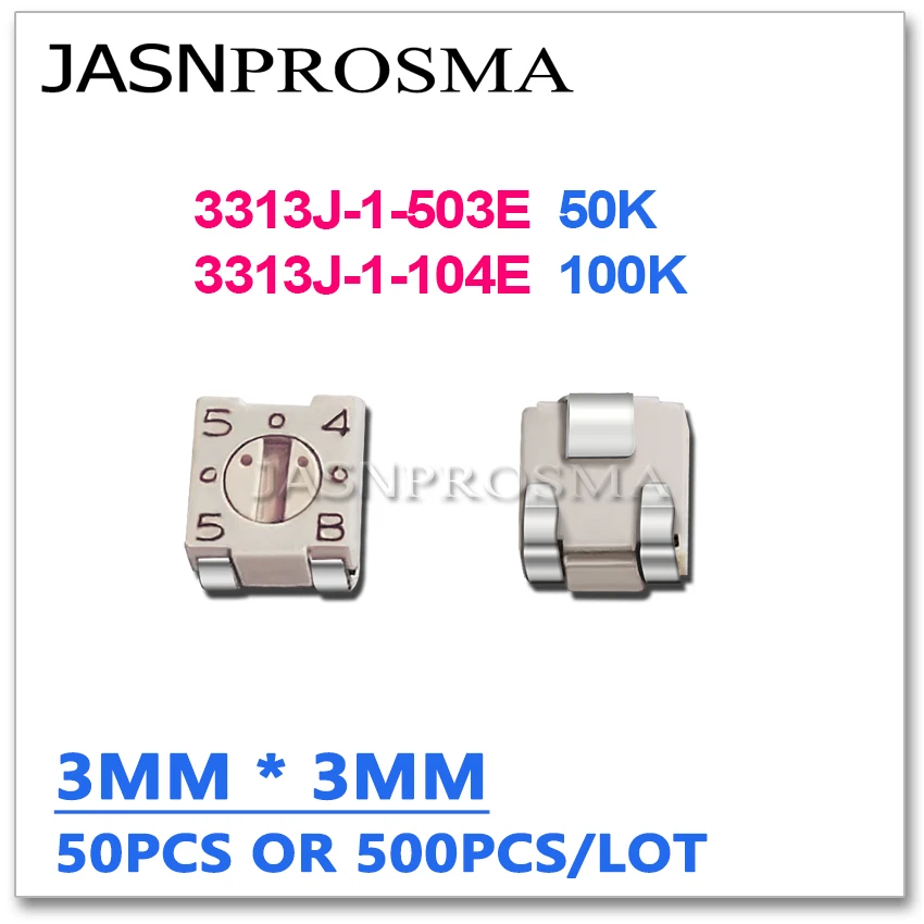JASNPROSMA 50 шт. 500 шт. 3313J-1-503E 3313J-1-104E 3*3 3313J 50K 100K 104 оригинальный чип регулируемый триммер резистор потенциометр
JASNPROSMA 50 шт. 500 шт. 3313J-1-503E 3313J-1-104E 3*3 3313J 50K 100K 104 оригинальный чип регулируемый триммер резистор потенциометр