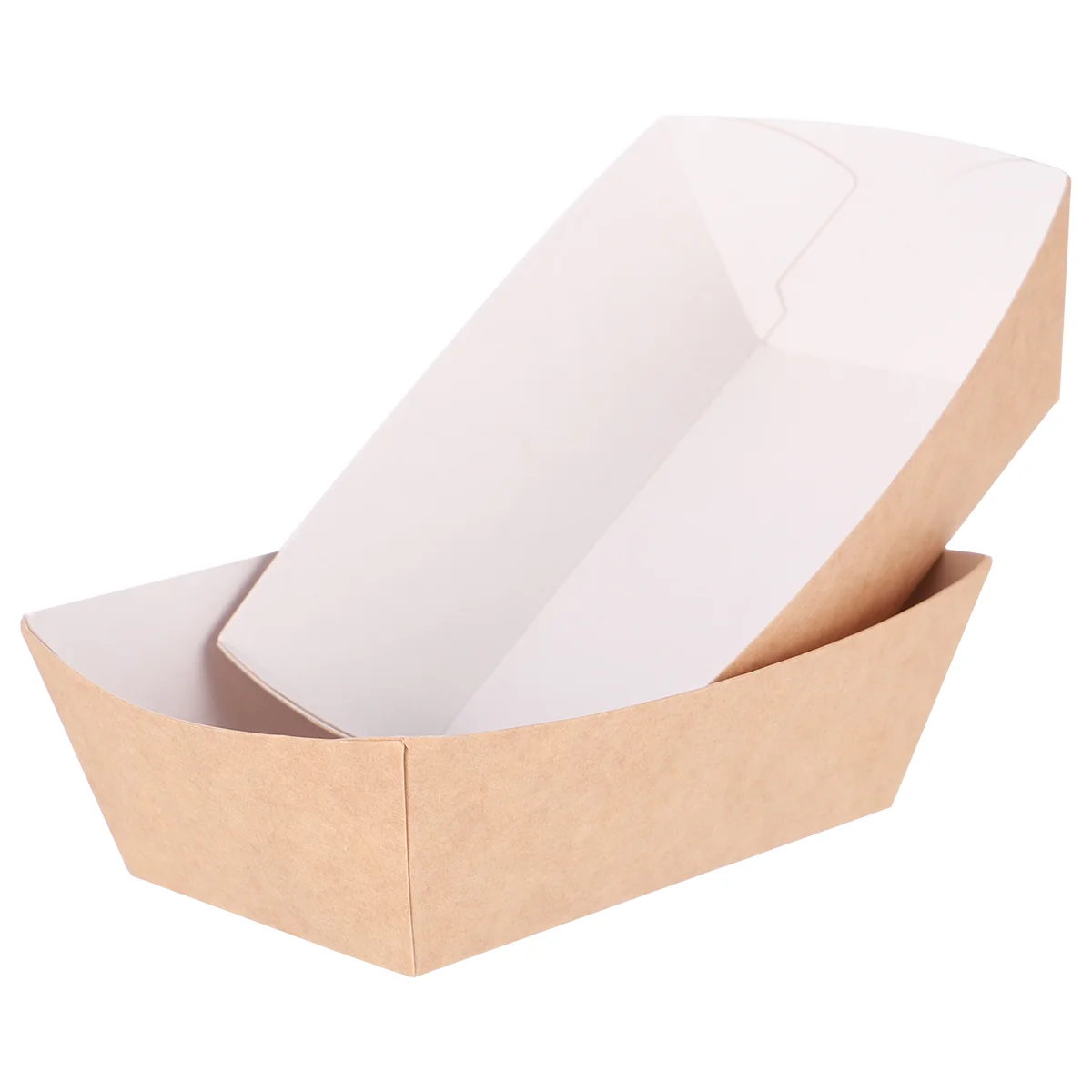 Disposable Paper Food Serving Tray Kraft Paper Take-Out Box Boat Shape Snack Open Box French Fries Chicken Storage Tray
Disposable Paper Food Serving Tray Kraft Paper Take-Out Box Boat Shape Snack Open Box French Fries Chicken Storage Tray