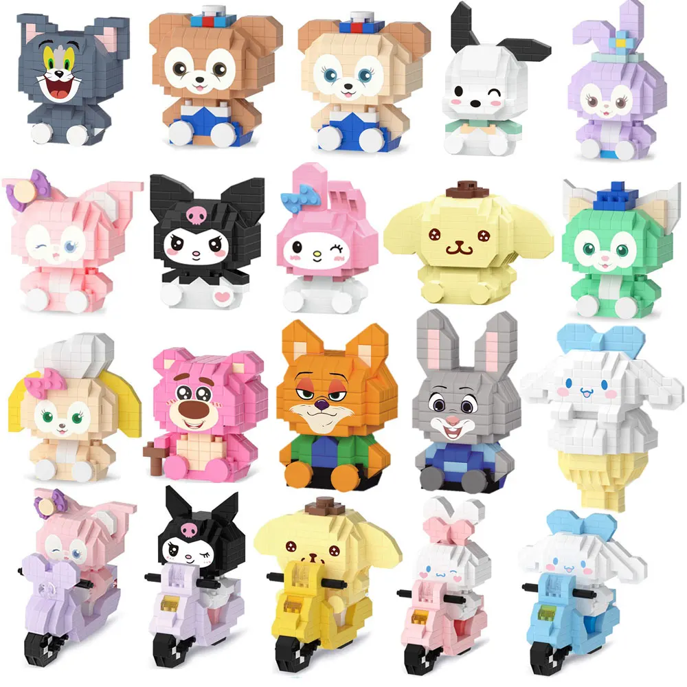 New Hello Kitty Anime Figures Building Blocks My Melody Kuromi Cinnamoroll Children's Girls Cartoon Toys Assembly Bricks Gift
New Hello Kitty Anime Figures Building Blocks My Melody Kuromi Cinnamoroll Children's Girls Cartoon Toys Assembly Bricks Gift