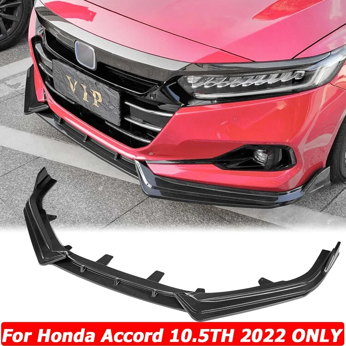 For Honda Accord 10.5th 2021-2022 Front Bumper Lip Spoiler Splitter Diffuser Protector Deflector Guard Body Kit Car Accessories
For Honda Accord 10.5th 2021-2022 Front Bumper Lip Spoiler Splitter Diffuser Protector Deflector Guard Body Kit Car Accessories