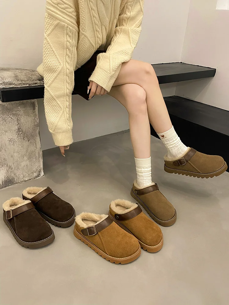 Туфли женские на плоской подошве, плюшевые, для взрослых
Туфли женские на плоской подошве, плюшевые, для взрослых