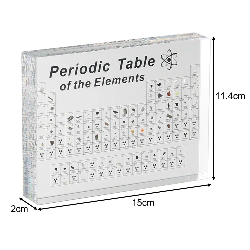 Acrylic Periodic Table with Real Element Samples Enhance Learning and Memory a Must Have for Chemistry Enthusiasts
Acrylic Periodic Table with Real Element Samples Enhance Learning and Memory a Must Have for Chemistry Enthusiasts