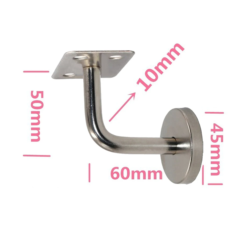 New High Quality Stair Balustrade Bracket Accessories Handrail Stair Handrail 1pc 50x60mm Durable Stainless Steel
New High Quality Stair Balustrade Bracket Accessories Handrail Stair Handrail 1pc 50x60mm Durable Stainless Steel