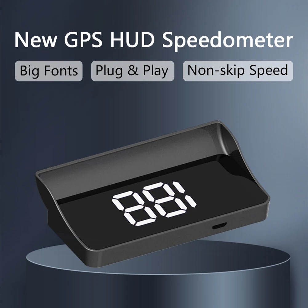 

1x Universal Car Digital HUD GPS Head Up Display KM/H Speedometer Odometer Suitable For All Cars/ Buses/ Trucks/ Bikes 150g