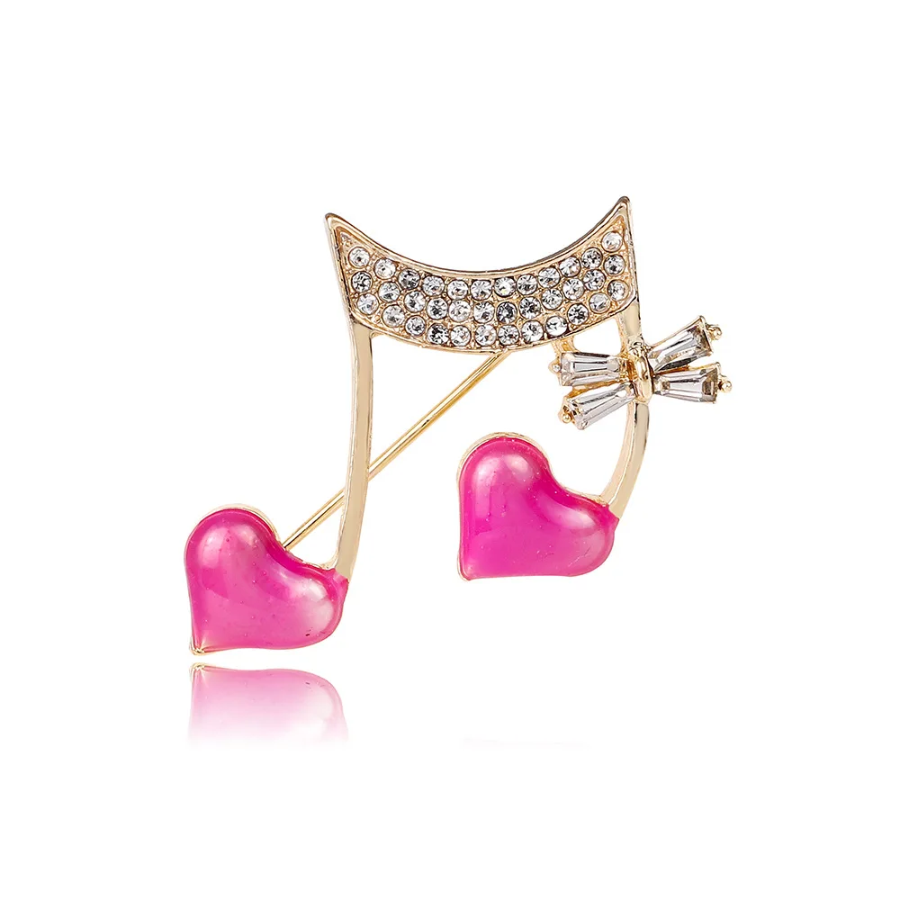 Pink Heart Enamel Music Note Bowknot Rhinestone Brooches For Women Unisex Teacher Musican Banquet Clothing Jewelry Daily Gift
Pink Heart Enamel Music Note Bowknot Rhinestone Brooches For Women Unisex Teacher Musican Banquet Clothing Jewelry Daily Gift