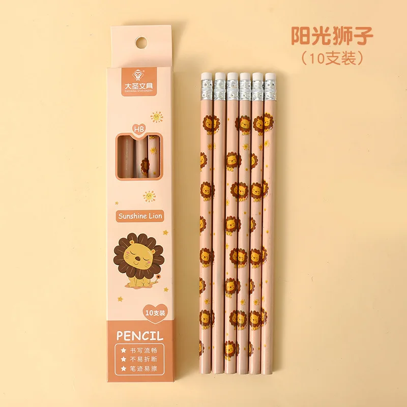 10 pcs/box Cartoon Wooden pencil with Eraser for School Students Drawing Writing Sketch Cute Stationery Supplies Pencils
10 pcs/box Cartoon Wooden pencil with Eraser for School Students Drawing Writing Sketch Cute Stationery Supplies Pencils